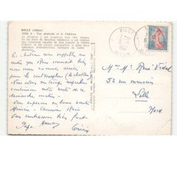 BILLY: vue générale et le château vue aérienne 10x15 - état