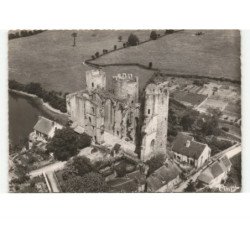 BOURBON-L'ARCHAMBAULT: ruines du château vue aérienne 10x15 - très bon état