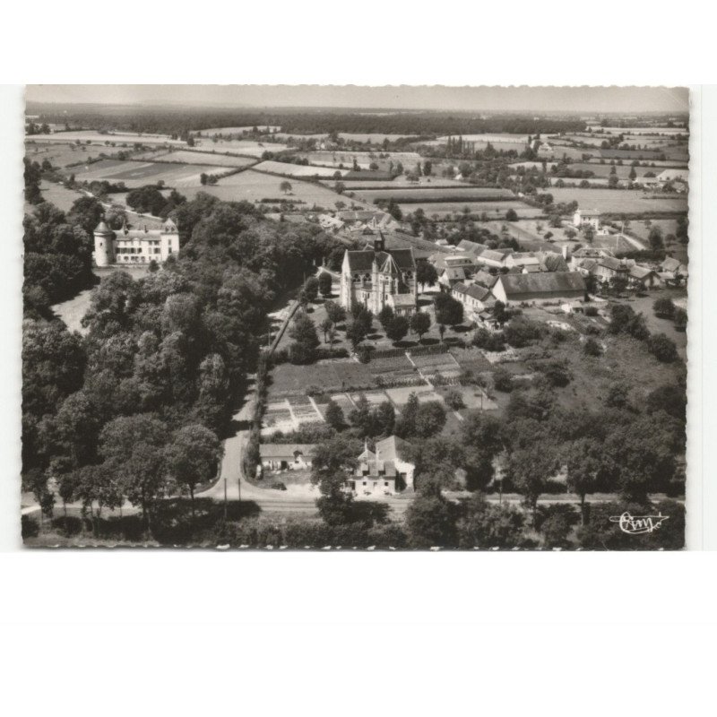 BRESSOLLES: vue générale et le château vue aérienne 10x15 - très bon état
