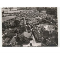 CERILLY: vue générale et l'église vue aérienne 10x15 - très bon état