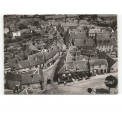 CERILLY: vue générale et hôtel chaumat vue aérienne 10x15 - très bon état