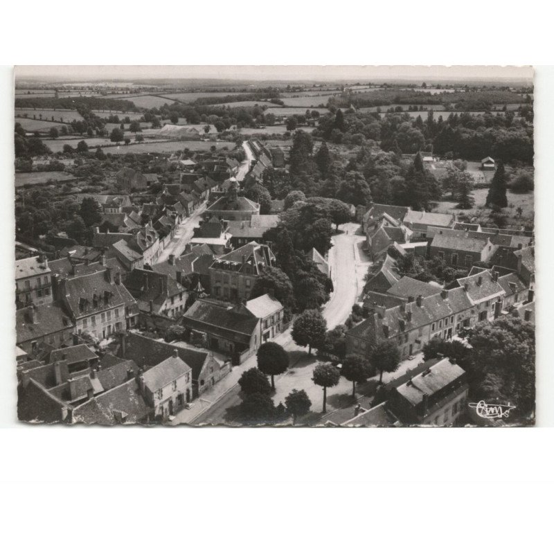 CERILLY: vue générale vue aérienne 10x15 - très bon état