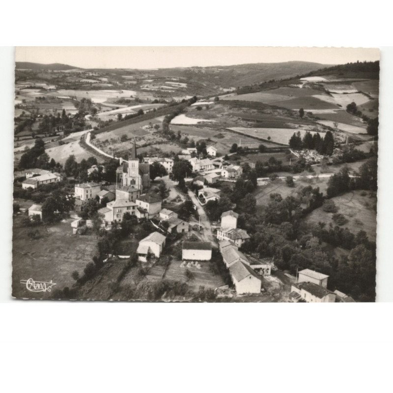 CHANTELLE: vue générale et l'abbaye vue aérienne 10x15 - très bon état