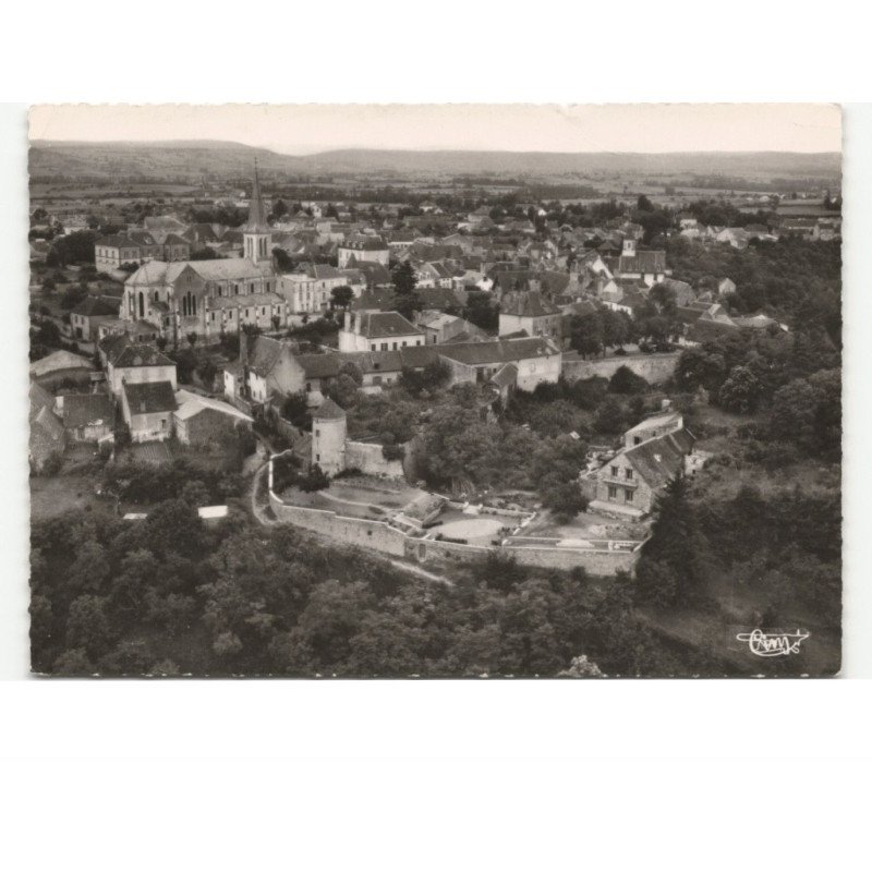 CHANTELLE: vue générale et route touristique vue aérienne 10x15 - état