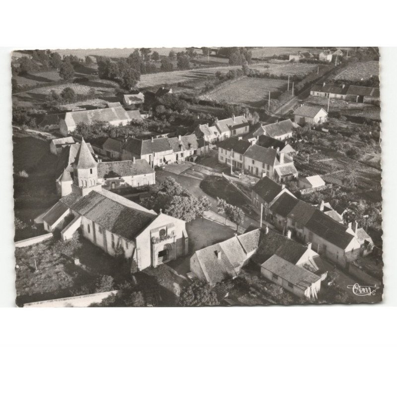 CHAPPES: générale et route de montmarault vue aérienne 10x15 - très bon état