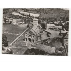 CHATEL-MONTAGNE: l'église romane XIe et XIIe siècle vue aérienne 10x15 - très bon état