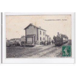 VILLENEUVE-le-COMTE : la gare - etat