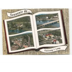 FONTENAY sur LOING: touvent, le pont sur le loing, les amis de la route vue aérienne 10x15 - très bon état