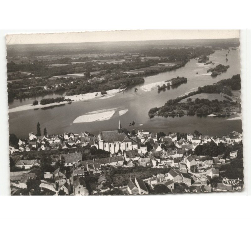 CANDES-SAINT-MARTIN: vue générale vue aérienne 10X15 - très bon état