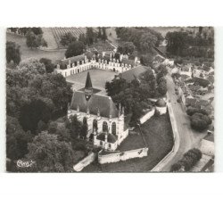 CHAMPIGNY-sur-VEUDE: la chapelle saint-louis -et le château vue aérienne 10X15 - très bon état