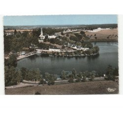 CHATEAU-la-VALLIERE: le lac vue aérienne 10X15 - très bon état