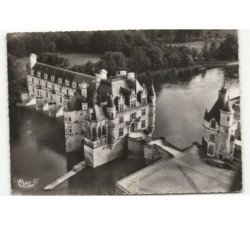 CHENONCEAUX: le château vue aérienne 10X15 - état
