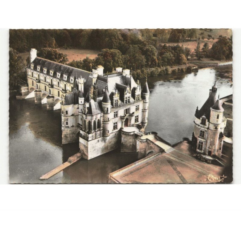 CHENONCEAUX: du château vue aérienne 10X15 - très bon état