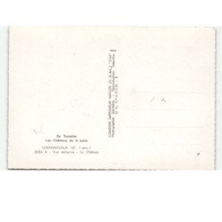 CHENONCEAUX: le château, les châteaux de la loire vue aérienne 10X15 - très bon état