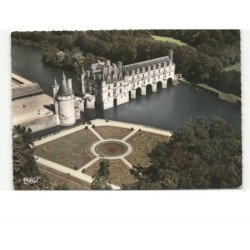 CHENONCEAUX: le château vue aérienne 10X15 - très bon état