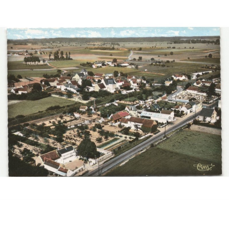 CROUZILLES: vue générale vue aérienne 10X15 - très bon état