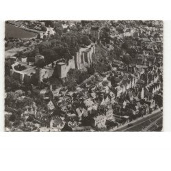CHINON: le château vue aérienne 10X15 - très bon état