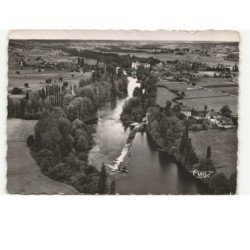 LA GUERCHE: et le barrage du moulin vue aérienne 10X15 - très bon état
