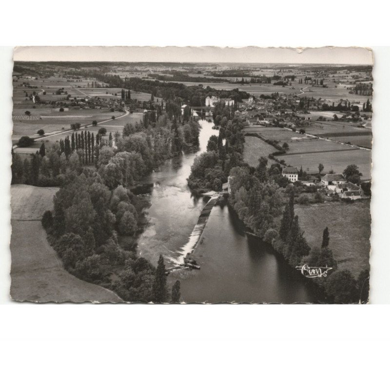 LA GUERCHE: et le barrage du moulin vue aérienne 10X15 - très bon état