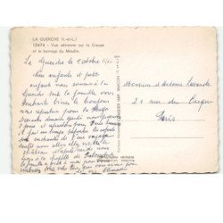 LA GUERCHE: et le barrage du moulin vue aérienne 10X15 - très bon état