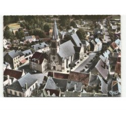 LIGUEIL: l'église vue aérienne 10X15 - très bon état