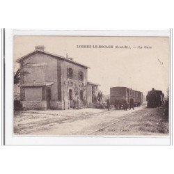LORREZ-le-BOCAGE : la gare - etat