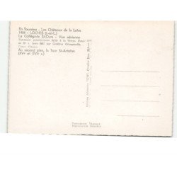 LOCHES: la collégiale saint-ours vue aérienne 10X15 - très bon état