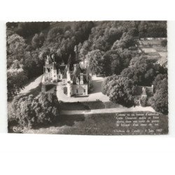 MONTS: château de candé où fut célébré le mariage du duc de windsor vue aérienne 10X15 - très bon état