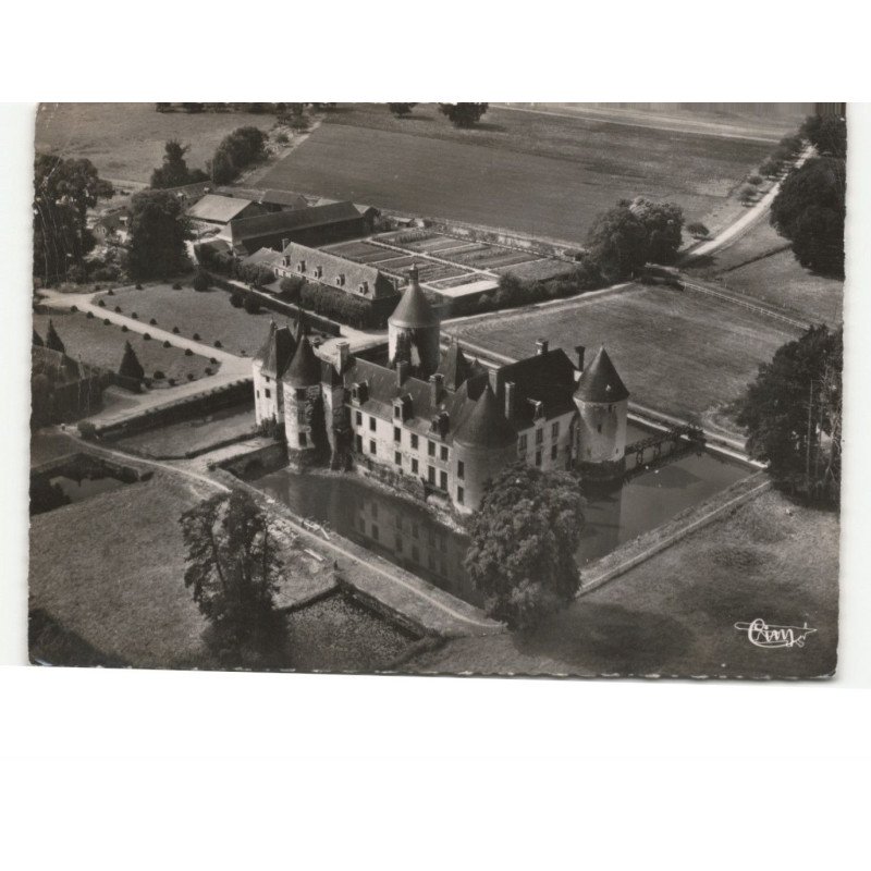 SONZAY: château de la motte vue aérienne 10X15 - état