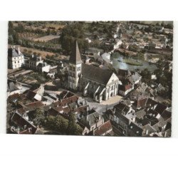 PREUILLY-sur-CLAISE: l'église vue aérienne 10X15 - très bon état