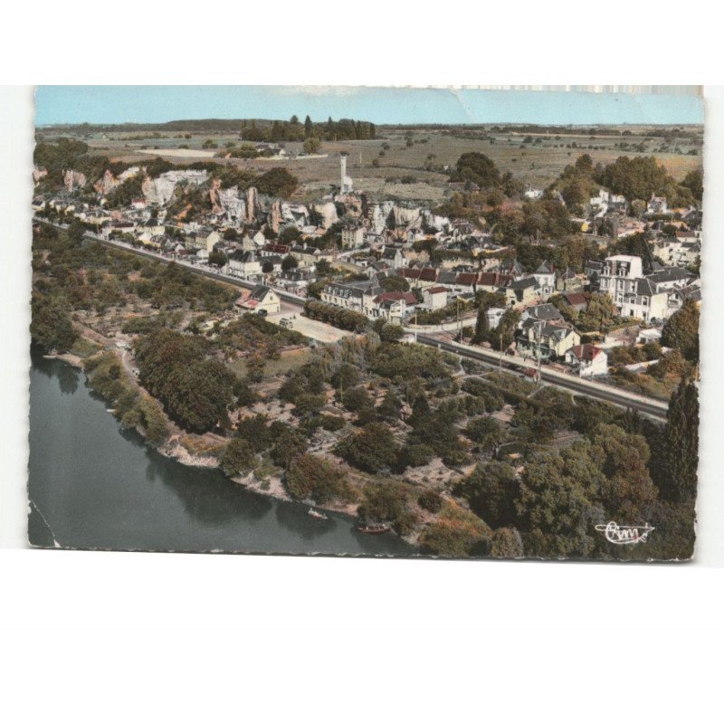 ROCHECORBON: vue générale vue aérienne 10X15 - état