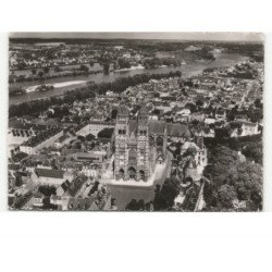 TOURS: la cathédrale saint-gatien vue aérienne 10X15 - très bon état