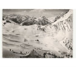 IOZARD: route des grandes alpes, vue générale le refuge napoléon en hiver vue aérienne 10X15 - très bon état