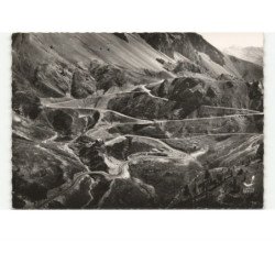 COL D'IOZARD: la route des grandes alpes, les lacets et le refuge napoléon vue aérienne 10X15 - très bon état