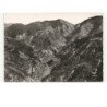 environs de LUCERAM: route de peira-cava, les lacets et vue sur leceram vue aérienne 10X15 - très bon état