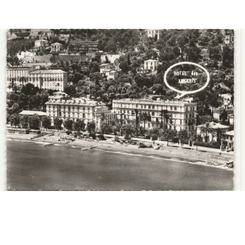 MENTON: hôtel des angeais vue aérienne 10X15 - très bon état