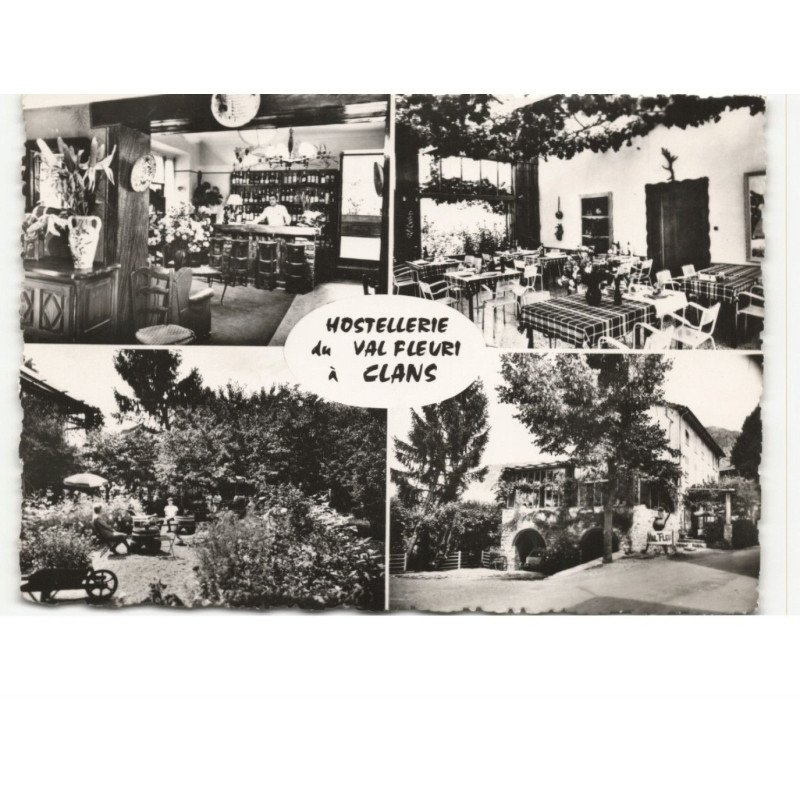 CLANS: hostellerie du val fleuri, cuisine soignée vue aérienne 10X15 - très bon état