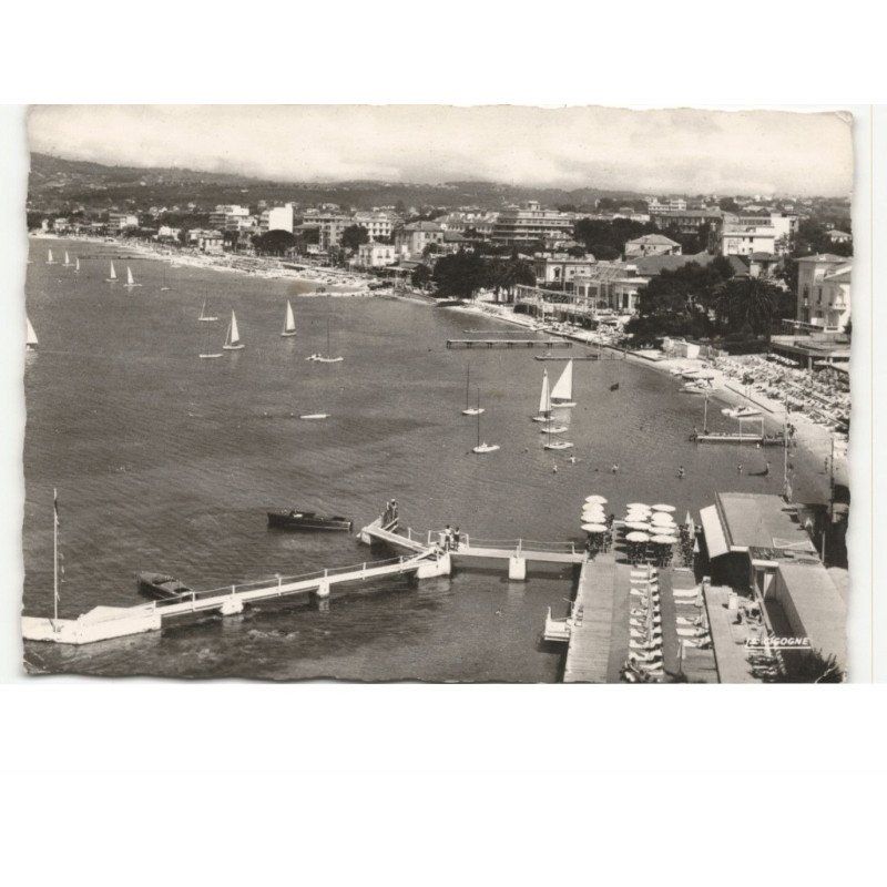 JUAN-les-PINS: vue d'ensemble vue aérienne 10X15 - très bon état