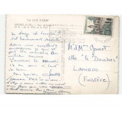 ANTIBES: la ville et le port vue aérienne 10X15 - très bon état