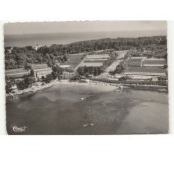 ANTIBES: de la plage de la garoupe et les champs de fleurs vue aérienne 10X15 - très bon état