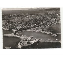 ANTIBES: générale et le port vue aérienne 10X15 - état