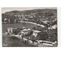 BEAULIEU-sur-MER: villa grecque et baie des fourmies, les hôtels vue aérienne 10X15 - état