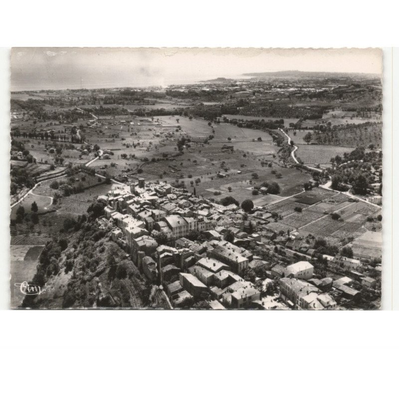 BIOT: la plaine dans le fond, cap d'antibes vue aérienne 10X15 - très bon état