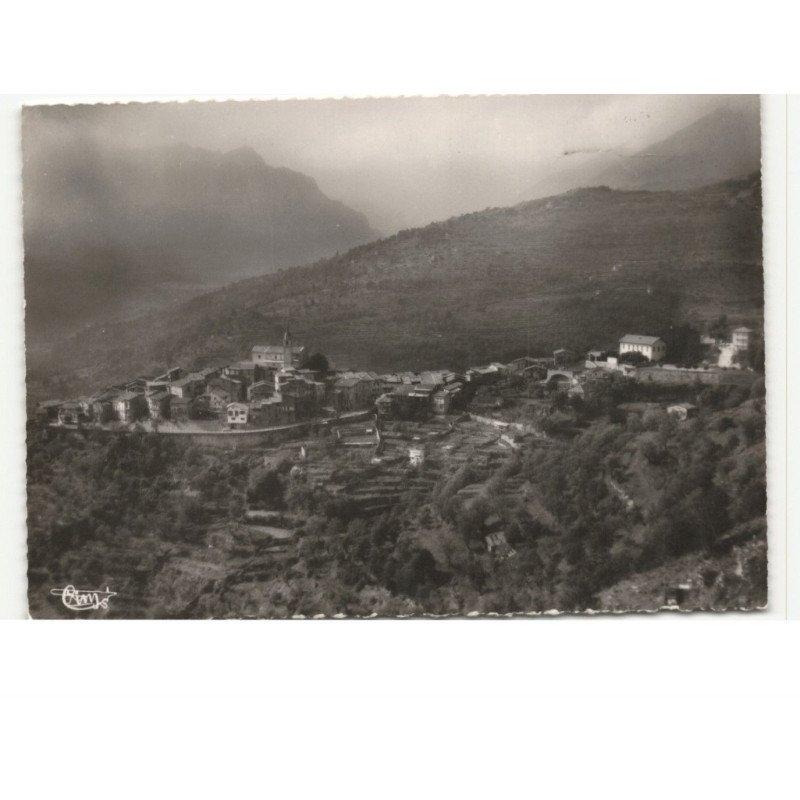 LA BOLLENE-VESUBIE: vue générale vue aérienne 10X15 - très bon état