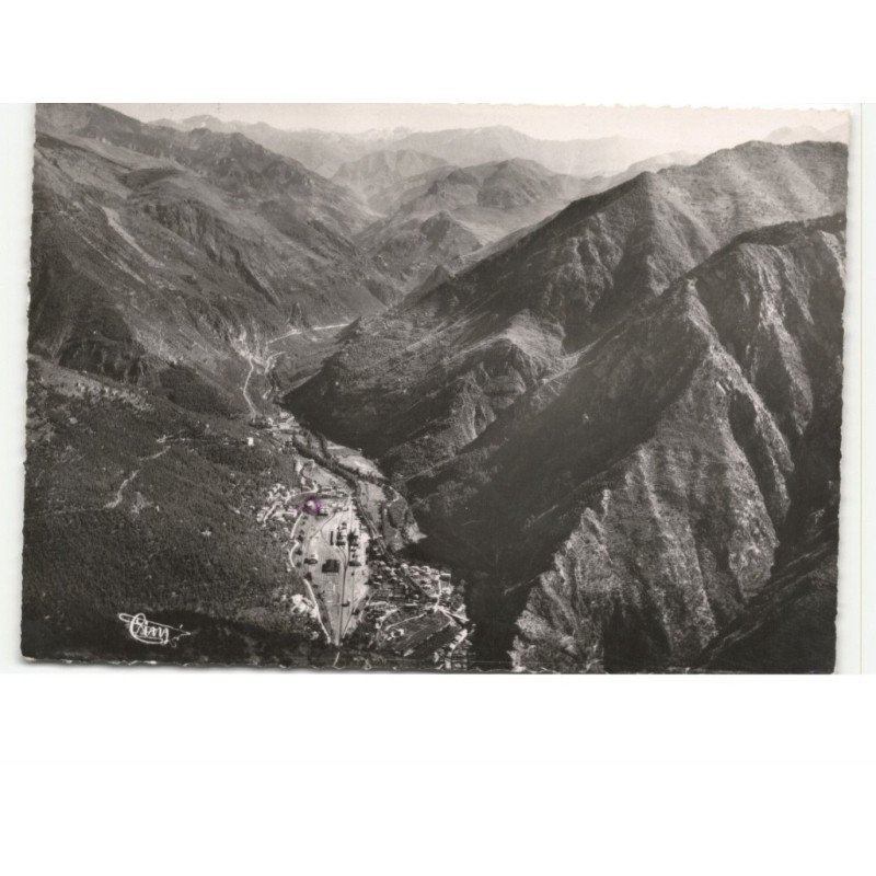 BREIL-sur-ROYA: vallée de la roya vue aérienne 10X15 - très bon état