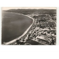 CAGNES-sur-MER: l'immense plage vue aérienne 10X15 - très bon état