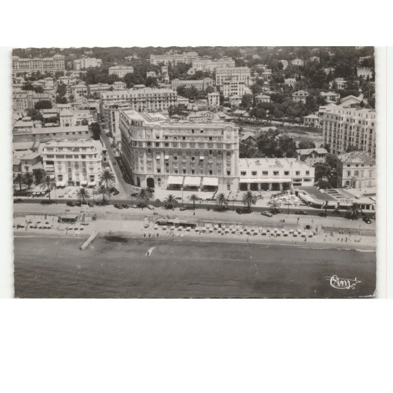 CANNES: la plage et l'hôtel miramar vue aérienne 10X15 - très bon état