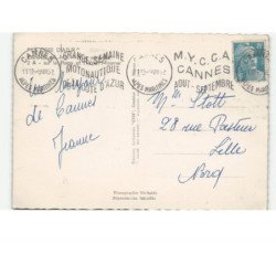 CANNES: la plage et l'hôtel miramar vue aérienne 10X15 - très bon état