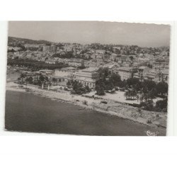 CANNES: le casino et un coin du port vue aérienne 10X15 - très bon état