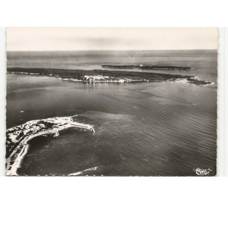 CANNES: cap de la croisette iles sainte-marguerite et saint-honorat vue aérienne 10X15 - très bon état